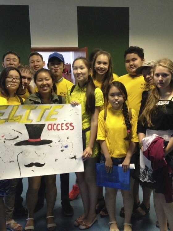 Katherine Leung's photo: AUTHOR WITH STUDENTS AT AN ENGLISH SUMMER CAMP IN KYZYL, REPUBLIC OF TUVA, 2015